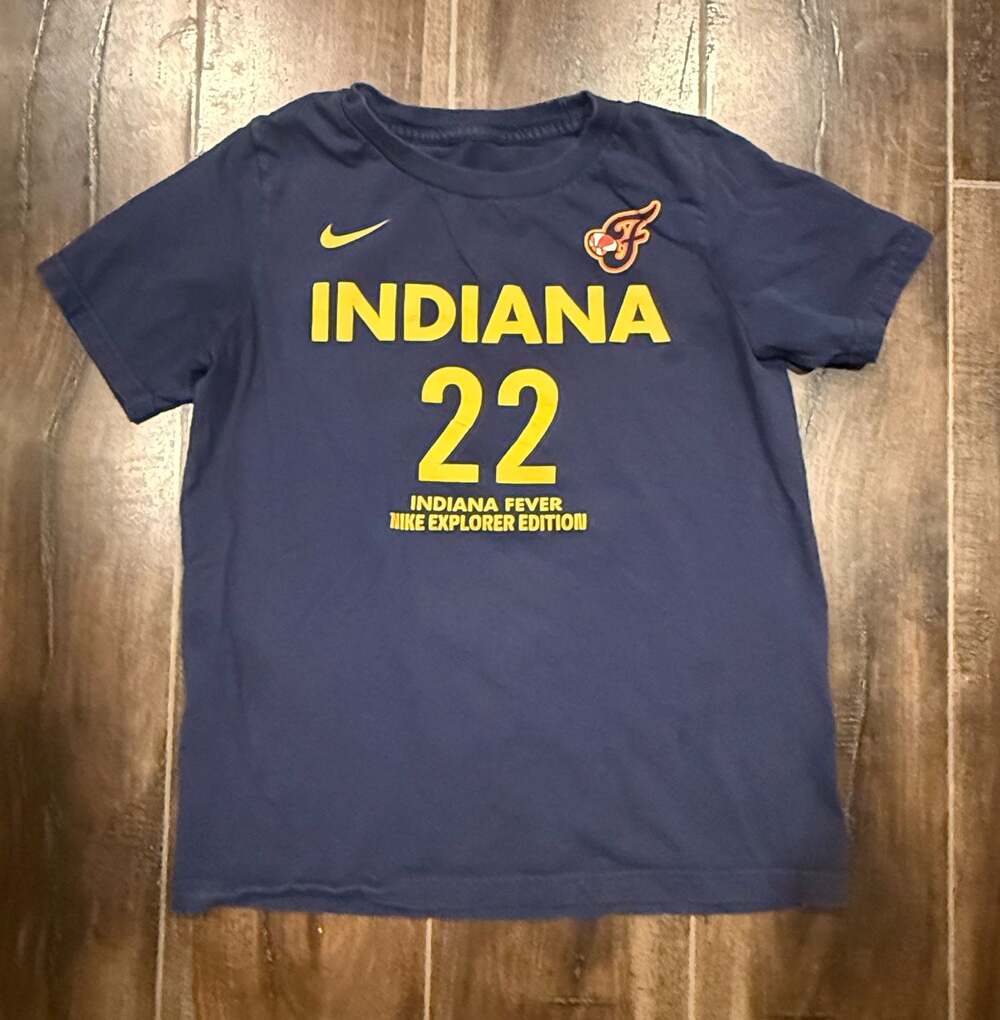 Nike Caitlin Clark Indiana Fever Youth Navy Explorer Edition T-Shirt